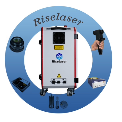 Máy loại bỏ rỉ sét bằng laser cầm tay Máy làm sạch lưng bằng laser 50W cho sơn loại bỏ rỉ sét